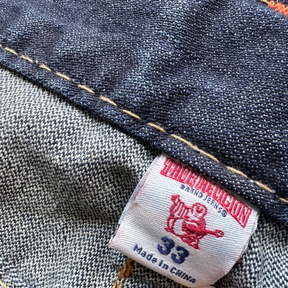 Men’s True Religion Jeans. Size 33. Bootcut - Picture 3 of 7